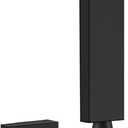 Heyalan SUS304 Stainless Steel Handheld Shower Wand High Pressure Luxury Shower Set High Flow Rectangle Hand Shower Spray with Wall Connector Holder and hose, Straight Style Matte Black