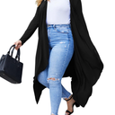 IN'VOLAND Women's Plus Size Cardigan Long Sleeve Open Front Drape Cardigans Lightweight Long Duster 2X