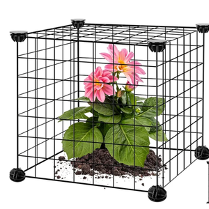 14 Pieces Plant Protectors from Animals,5 Pack Wire Plant Protectors,Plant Cages for Outdoor Plants,Garden Protection from Deers,Rabbits,and Other Animal 13x12inch