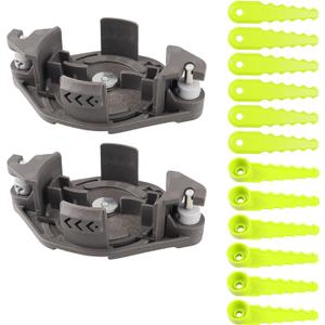 ACFHRL2 Weed Eater Bladed Head for Ryobi RY40210 RY40210A 18V 24V 40V String Trimmers (2PCS)