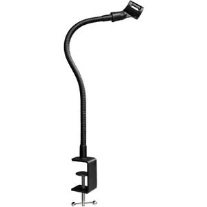 19-INCHS Flexible Gooseneck Microphone Stand with Heavy Duty Desk Clamp for Podcast, Meetings, Lectures, Radio Broadcasting Studio, Live Broadcast Equipment, TV Stations