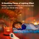 Northern Lights Ocean Wave Projector Crown Light, 16 Colors Gradual Rotating Water Ripple Lamp, Wave Night Light with Remote Control for Bedroom Living Office Restaurant Bedroom Bar