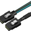 Cable Plus (2 Pack) Mini SAS SFF-8087 to Mini SAS SFF-8087 Cable, 1.5 FT / 50 CM