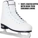 MammyGol Womens/Misses/Girls Lace up Light Support Ice Figure Skates Women White, Women 8 / Men 7