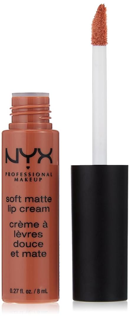 NYX PROFESSIONAL MAKEUP Soft Matte Lip Cream, Lightweight Liquid Lipstick - Abu Dhabi (Deep Rose-Beige) (0.27 Fl Oz (Pack of 1))