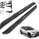 Running Boards Fit for 2019 2020 2021 2022 2023 2024 2025 Toyota RAV4 Side Step Nerf Bar, 2PCS Black Right Left Aluminum Side Bar (70.87inch)