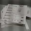 SHIISEWE White Bamboo Shoe Rack for Small Spaces 6 Tier Tall Vertical Narrow Rack