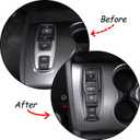 Gear Shift Button Frame Trim for Honda Pilot 2016-2022/ Ridgeline 2020-2023/ Passport 2019-2023, ABS Material Car Gear Shifter Button Panel Cover Decoration Accessories (Matt Black)
