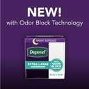 Depend Underpads XL, Disposable Incontinence Bed Pads for Adults, Slip Resistant, 36" x 30", 48 Count