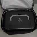 Cordless Heated Lunch Box, Smart Timer Automatic Heating Food Warmer for Adults, 5.5-Cup Portable Electric Lunch Container with Handheld Insulated BagDark Black