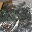 Zeyune 6 ft Christmas Artificial Garland with LED Lights Ball Pine Ornament 71 Inch Green Prelit Lighted Garland with Battery Operated for Christmas Xmas Indoor Outdoor Fireplace Mantle Decor