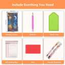 Axquilon Large Diamond Art Kits for Adults - Sun and Moon Diamond Painting Kits for Adults, 5D Round Full Drill Moon Gem Art Paint by Diamonds Pictures DIY Crafts Kits 16x28inch