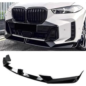 Front Bumper Lip Compatible with X5 G05 LCI M-Sport Bumper Model (Gloss Black, 2024-2025 G05 LCI)