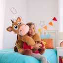​Mattel Disney and Pixar Toy Story 5 Bullseye 24-in Plush Toy | Oversized, Ginormous Plush Horse, Soft Touch, Oversized Stylized Stuffed Animal Doll