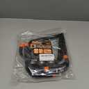 HORUSDY 6 Pack 8 Inch Heavy Duty Garage Hooks, Wall Mount Storage Hangers for Ladder, Bike, Hose, Tools, Holds up to 30LBS, Large Utility Hooks with Screws & Anchors, 7.5" x 7.68" (Black)