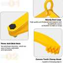 Pallet Puller,3T/6600 LBS Capacity Pallet Jack Puller,Heavy Duty Single Scissor Clamp for Forklift Chain,Pulling Pallets,6.7 Inch Jaw Opening
