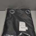 NICETOWN Pitch Black Solid Thermal Insulated Grommet Blackout Curtains/ Drapes for Bedroom Window (2 Panels, 42 inches Wide by 63 inches Long, Black)