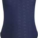 Kids Girls Athletic Swimsuit One Piece Solid Swimwear for Practice and Competition in Black and Navy Bathing Suit (4-5T), XL