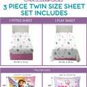 Franco DreamWorks Gabby's Dollhouse Kids Bedding Super Soft Sheet Set, 3 pcs, Twin