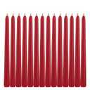 14 Pack Tall Red Taper Candles - 10 Inch Red Dripless, Unscented Dinner Candle - Paraffin Wax with Cotton Wicks - 8 Hour Burn Time.