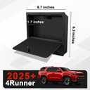 Muslogy Center Console Hidden Storage Box Compatible with 2025 2026 Toyota 4Runner Accessories Armrest Privacy Hidden Design Middle Console Secret Organizer Compartment ABS Material Large Opening