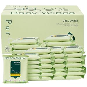 PurComfy Travel Baby Wipes, 42 Travel Pack Baby Wipes with Plant Based, Hypoallergenic for Sensitive Newborn Skin, Total 336 Count Wipes