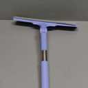 Shower Squeegee for Glass Doors, Cleaning Tile Wall,Car,Windshield Squeegee with 12" Blade and 15" Long Handle Bathroom Cleaner Tool for Household Home Window Mirror,