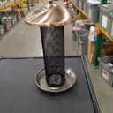 Kingsyard Finch Feeders for Outdoors Hanging, Metal Mesh Tube Bird Feeder for Nyjer/Thistle Seed, 2.5 lbs Large Capacity (Antique Copper)