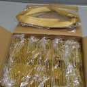 AmazingSpark 50 Pcs Purple Gold Mini Gift Bags Bulk 6.3 x 3.9 x 2.8 Inch Party Favors Elegant Small Gift Bags with Handles and Ribbon Bows for Wedding Birthday Bridal Baby Shower Party Favors