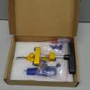 Glass Tile Cuttter with 3 Tungsten Steel Blade, 2-in-1 Manual Tile Cutter Tool with Breaking Pliers, Glass Cutter Hand Tool for 3-15mm Ceramic tiles, Glass, mirror, Home DIY Tool Kit (Gold)