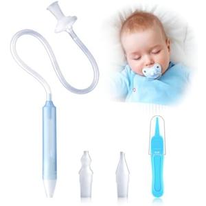 Nasal Aspirator for Baby, Nasal Congestion Relief Nose Cleaner with 2 Silicone Tips Nose Cleaning Tweezer for Babies Infants and Toddlers Boys Girls1