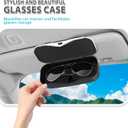 Sunglass Holder for Car Visor Clip, Vehicle Visor Accessories Sunglass Holder, Visor Accessories Sunglasses Holder for Car and Truck to Place Sunglass (Black)