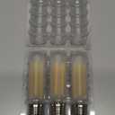 T10/T30 Frosted LED Light Bulb 40 Watt Equivalent, Warm White 2700K, 400 LM, E26 Standard Base, 4W Dimmable LED Tube Bulbs, Classic Filament Edison Bulb for Pendant Lights Chandelier, 3-Pack