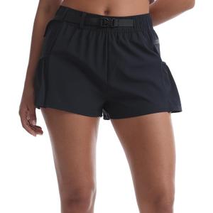 Rrosseyz Womens Quick Dry Athletic Running Shorts Flowy Workout Shorts with Zippered Pockets for Gym Casual Sports, Size Medium