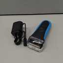Braun Electric Series 3 Razor with Precision Trimmer, Rechargeable, Wet & Dry Foil Shaver for Men, Blue/Black, 4 Piece