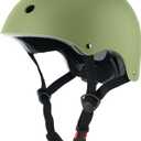 Kids Bike Helmet, Adjustable and Multi-Sport, from Toddler to Youth, 3 Sizes (Small: 18.9" - 21.3", Olive)