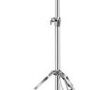Kuyal Foldable Portable Hi-Hat Stand,Pedal Control Style Drum Hi-Hat Cymbal Stand with Pedal Silver & Black (Hi-Hat Stand)
