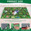 Tinideya Kids Playmat Rug 6x9 ft, Non-Slip Rubber Backing Traffic Road Playmat, Cars Play Mat for Toddler Children Playroom Classroom Bedroom(Green, Traffic Road)