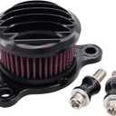 NewYall Air Cleaner Intake Filter System for Harley Davidson Sportster XL883 XL883N XL883R XL883P XL1200 XL1200L XL1200X Iron 883 Forty Eight XL1200X 1986-2019 Aluminum CNC