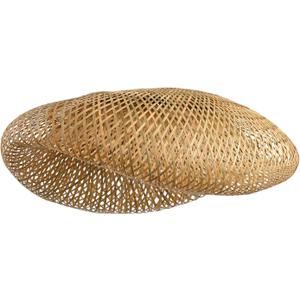 23.64" Bamboo Lamp Shade, Bohemian Hand Woven Pendant Shade for Kitchen Island Living Room Farmhouse 1 - Pack (23.64inch, Lampshade Bamboo)