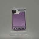 for iPhone 15 Pro Case with Tempered Glass Screen Protector, 16ft Drop Protection, with Dustproof Port Cover, 3-Layer Heavy Duty Shockproof Phone Case, Black/Purple