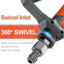 High Pressure Washer Gun with Swivel Ends, Power Washer Gun with M22 14mm & 15mm Fitting, 3/8" Swivel USA-NPT Thread, 7 Nozzle Tips, Replacement Extension Wand - 3600PSI/5.5 GPM