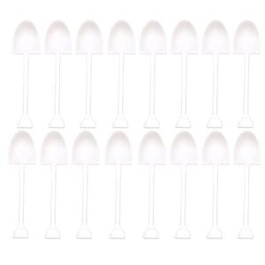 White Novelty Mini Shovel Shape Spoons Cute Dessert Spoons 80 Pcs