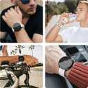 Watch Bands Compatible with Polar Vantage M / M2 / Vantage Grit X/X Pro, 22mm Soft Silicone Replacement Strap