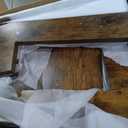 LITTLE TREE Round Dining Table for 4-6 People, 47 Inches Dining Room Table with Wooden Pedestal Base, Circle Kitchen Tables for Dining Room, Kitchen, Living Room, Rustic Brown