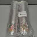 WorldBazaar 12OZ Hawaii Christmas Plastic Cups 100 PCS Clear Disposable Snowman Santa Claus Drinking Cups Cold Beverage Coffee Holiday Winter Party Supplies