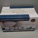 Tocsho Armrest Box Double Layer Front Center Console Black Leather with Charging 7 USB Ports for Universal Car