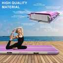 Tumble Track, Inflatable Tumbling Mat,Tumble Track Mats (Purple, 4x1x0.1m) | Gymnastics, and Tumble Track Thickness for Home, Training, Cheerleading, Yoga, Water with Pump