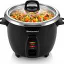 Elite Gourmet ERC2001BX 10-Cup Electric Rice Cooker with 304 Surgical Grade Stainless Steel Inner Pot, Makes Soups, Stews, Porridges, Grains and Cereals