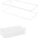 Acrylic Mahjong Case for American Mahjong Tiles, Clear Mahjong Storage Box Holds Up to 160 Tiles, Transparent Acrylic Mahjong Organizer with Sliding Lid, 9.1 x 4.9 x 2.3 Inch, Tiles Not Included